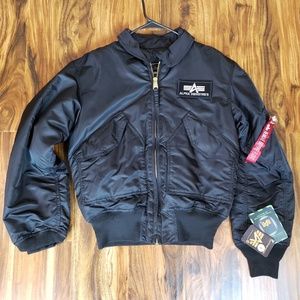 Alpha Industries Men's Flight Jacket MA-1, Black